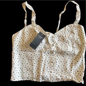 Abercrombie and Fitch White Crop Top